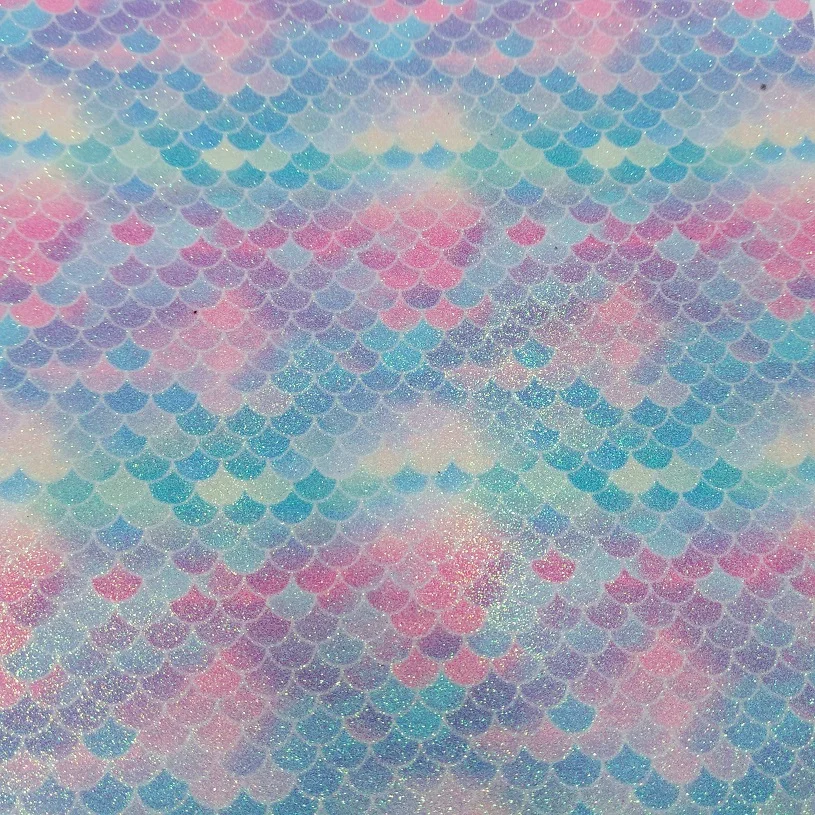 91x134cm Printed Mermaid Rainbow Glitter Leather Fabric, PU Glitter Leather for DIY accessories 3S20
91x134cm Printed Mermaid Rainbow Glitter Leather Fabric, PU Glitter Leather for DIY accessories 3S20