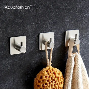 304 Stainless Steel 3M Self Adhesive Hook Bathroom Kitchen Towel Hanger Wall Mount Hook for Bag Key and Kitchenware
304 Stainless Steel 3M Self Adhesive Hook Bathroom Kitchen Towel Hanger Wall Mount Hook for Bag Key and Kitchenware