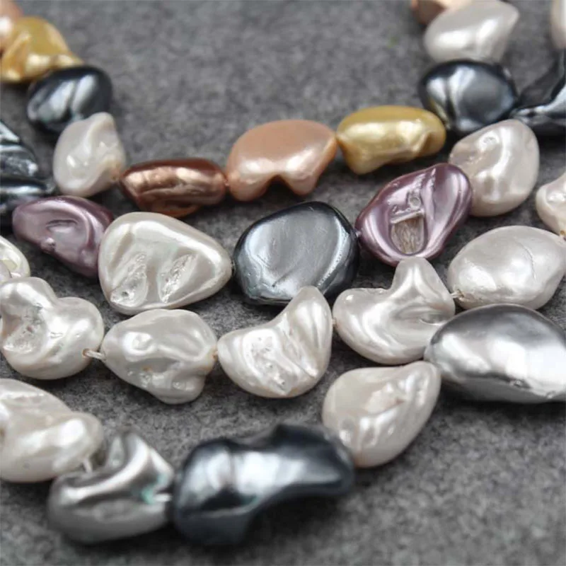 1 Strand Personality Pearls Shell Beads High Quality Irregular Colorful Loose Charm Shell Beads DIY Jewelry Making For Necklace
1 Strand Personality Pearls Shell Beads High Quality Irregular Colorful Loose Charm Shell Beads DIY Jewelry Making For Necklace