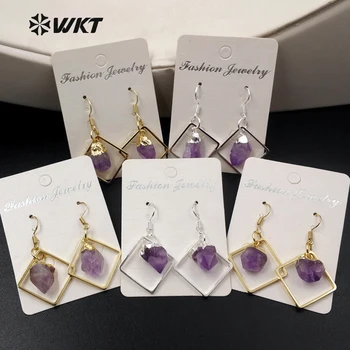 WT-E407 New Arrival Square Shape Earrings Natural Crystal Stone Silver Plated Earrings Elegant For Women Jewelry
WT-E407 New Arrival Square Shape Earrings Natural Crystal Stone Silver Plated Earrings Elegant For Women Jewelry