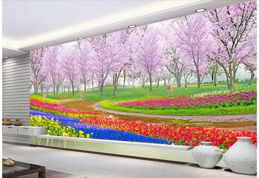 Custom photo 3d wallpaper Non-woven mural Beautiful flowers and forest fawn landscape painting 3d wall room murals wallpaper
Custom photo 3d wallpaper Non-woven mural Beautiful flowers and forest fawn landscape painting 3d wall room murals wallpaper