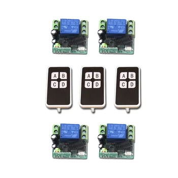 New DC12V Mini RF Wireless Remote Control Switch 4pcsTransmitter 1CH Relay Switches with 4pcs Receiver with 4Buttons Hot Sales
New DC12V Mini RF Wireless Remote Control Switch 4pcsTransmitter 1CH Relay Switches with 4pcs Receiver with 4Buttons Hot Sales