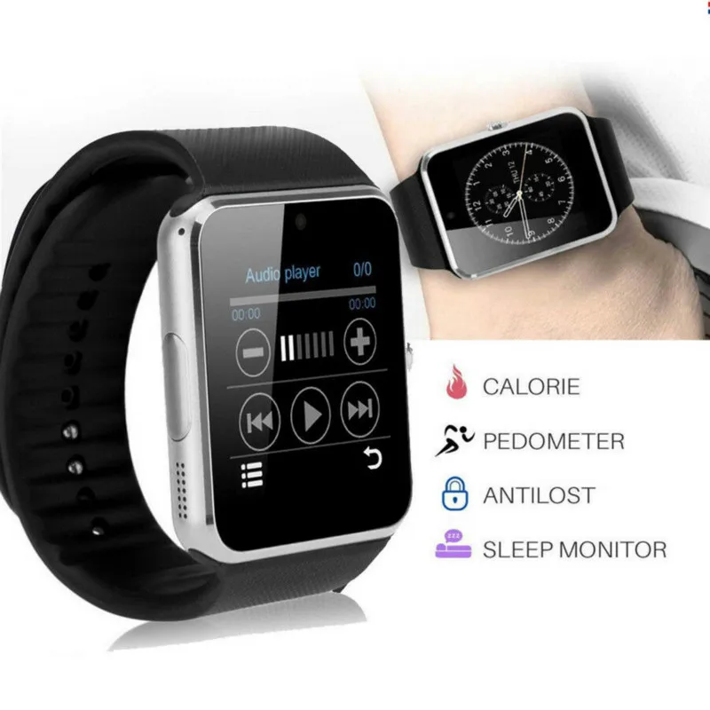 Bluetooth SmartWatch Men smartwatch GT08 With Touch Screen Big Battery Support TF Sim Card Camera For IOS iPhone Android Phone
Bluetooth SmartWatch Men smartwatch GT08 With Touch Screen Big Battery Support TF Sim Card Camera For IOS iPhone Android Phone
