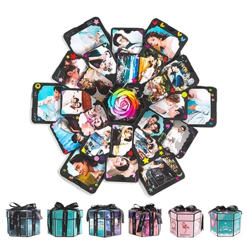 Creativity DIY Handmade Explosion Gift Box Scrapbooking Photo Album for Valentine's Day Wedding Box Birthday Party Suprise Gift
Creativity DIY Handmade Explosion Gift Box Scrapbooking Photo Album for Valentine's Day Wedding Box Birthday Party Suprise Gift