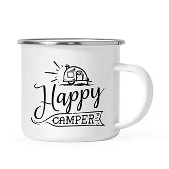 Stainless Steel Camping Coffee Mug Gift, Happy Camper, Birthday Christmas Outdoors Metal Enamel Campfire Cup
Stainless Steel Camping Coffee Mug Gift, Happy Camper, Birthday Christmas Outdoors Metal Enamel Campfire Cup