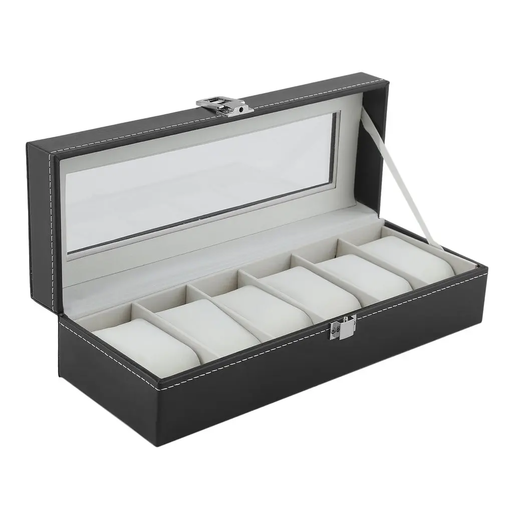 6 Grids PU Leather Watch Winder Boxes Storage Watch Case Classical Gift Jewelry Display Holder Casket
6 Grids PU Leather Watch Winder Boxes Storage Watch Case Classical Gift Jewelry Display Holder Casket
