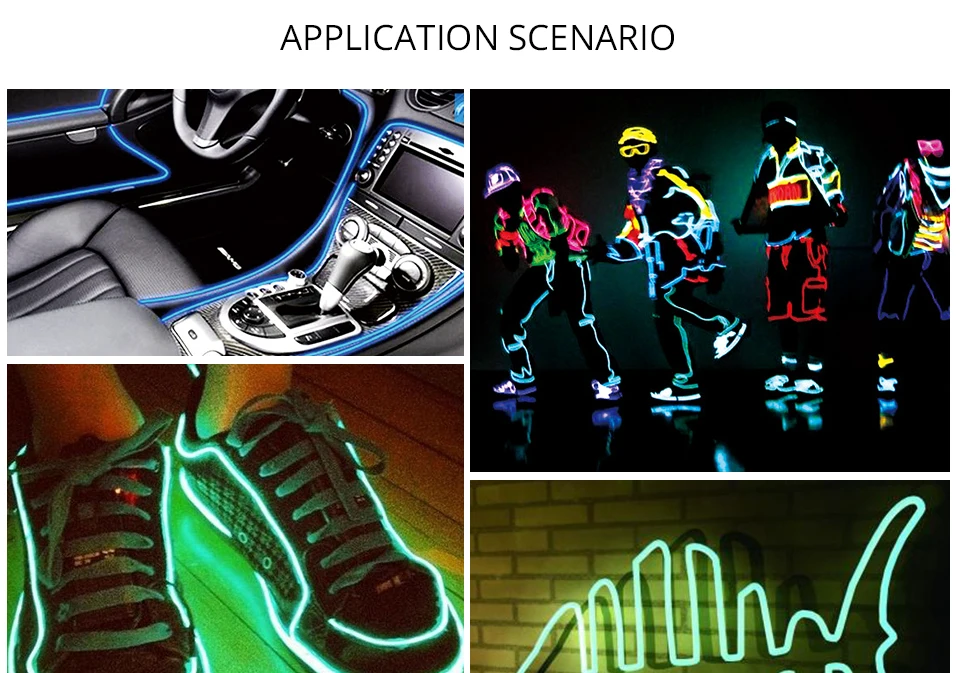 1m 2m 3m 4m 5m Neon Light EL Wire (12)