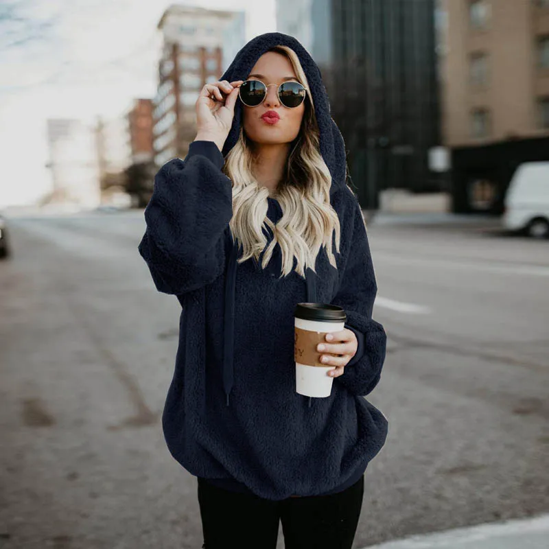 2018 Sherpa Fleece Sweater Oversized 5XL Hooded Pocket Pullover Women Autumn Winter Warm Streetwear Sweaters
2018 Sherpa Fleece Sweater Oversized 5XL Hooded Pocket Pullover Women Autumn Winter Warm Streetwear Sweaters