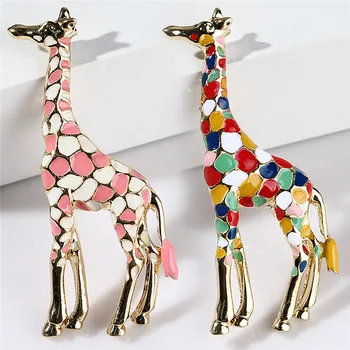 Women Gold Color Enamel Giraffe Brooches Cute Animal Brooch Pin Fashion Jewelry Gift Exquisite Broches for Kids
Women Gold Color Enamel Giraffe Brooches Cute Animal Brooch Pin Fashion Jewelry Gift Exquisite Broches for Kids