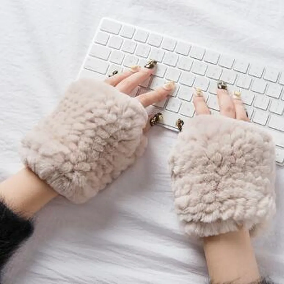 ZDFURS* 2018 New Genuine Rex Rabbit Fur Gloves Knitted Women's Fingerless Wrist Gloves Mittens Real Fur Winter Gloves Soft Warm
ZDFURS* 2018 New Genuine Rex Rabbit Fur Gloves Knitted Women's Fingerless Wrist Gloves Mittens Real Fur Winter Gloves Soft Warm