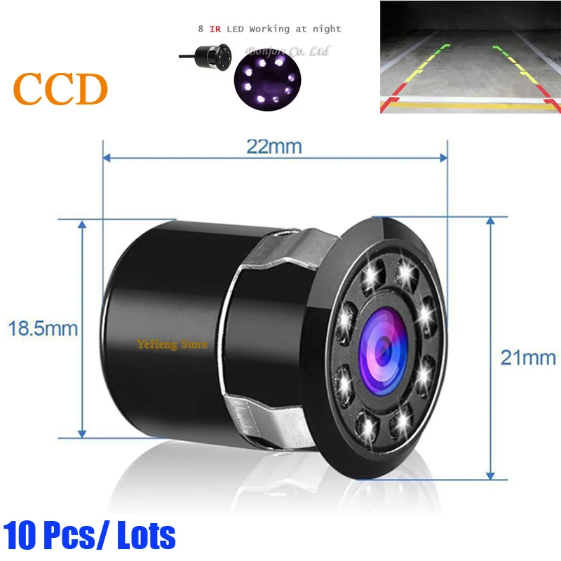 New Waterproof Universal HD Car Rear View Backup Rear Parking Camera with 8 IR Light Infrared Night Vision Front 10 Pcs/Lots
New Waterproof Universal HD Car Rear View Backup Rear Parking Camera with 8 IR Light Infrared Night Vision Front 10 Pcs/Lots