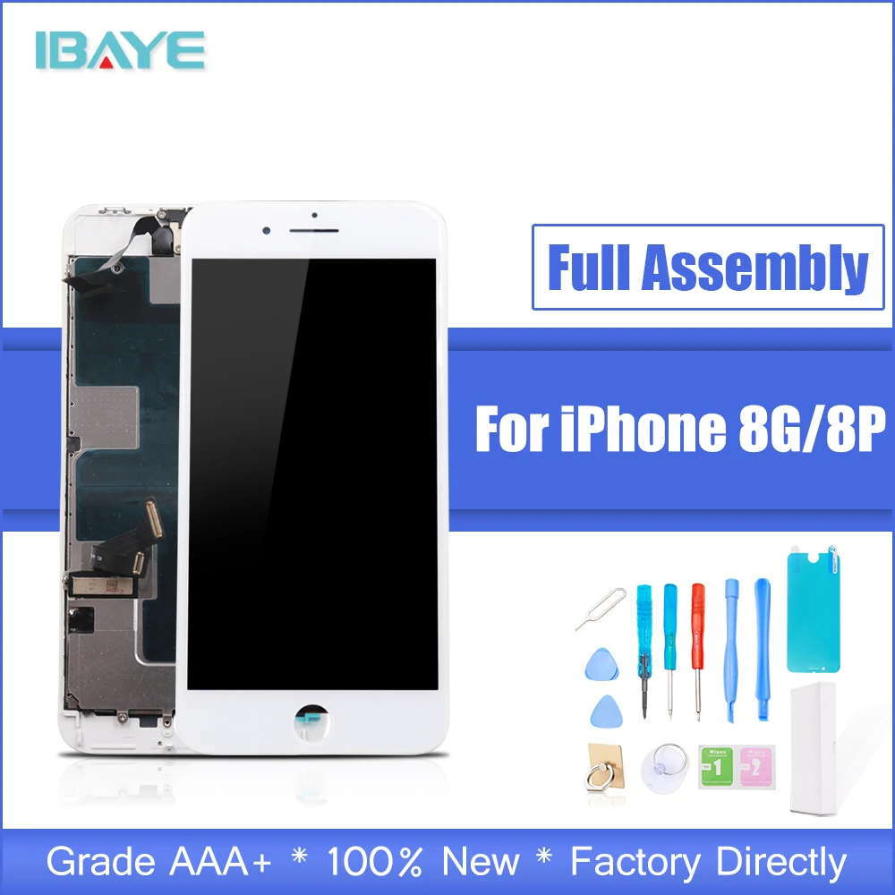 AAA Full Set For iPhone 7 8 Plus 7P 8P LCD Display Touch Screen Digitizer Assembly Replacement Complete 100% Tested Front Camera
AAA Full Set For iPhone 7 8 Plus 7P 8P LCD Display Touch Screen Digitizer Assembly Replacement Complete 100% Tested Front Camera