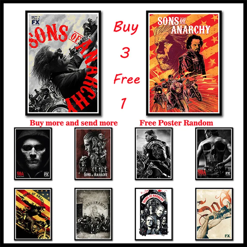 sons of anarchy Classic Black comedy Coated paper Posters Prints Clear Image Home Decoration Livingroom Frameless
sons of anarchy Classic Black comedy Coated paper Posters Prints Clear Image Home Decoration Livingroom Frameless