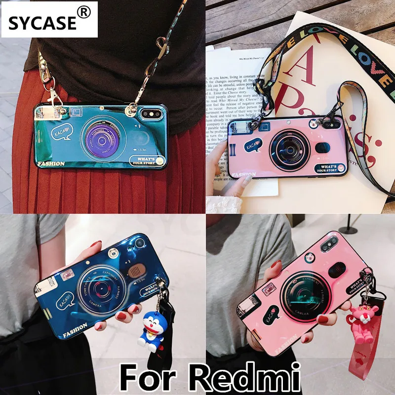 SYCASE For Redmi 4X 5 Plus 6 Pro Note 4 5A 6 Pro Y1 lite Y2 S2 Blu-ray retro camera soft phone case with doll bracket lanyard
SYCASE For Redmi 4X 5 Plus 6 Pro Note 4 5A 6 Pro Y1 lite Y2 S2 Blu-ray retro camera soft phone case with doll bracket lanyard