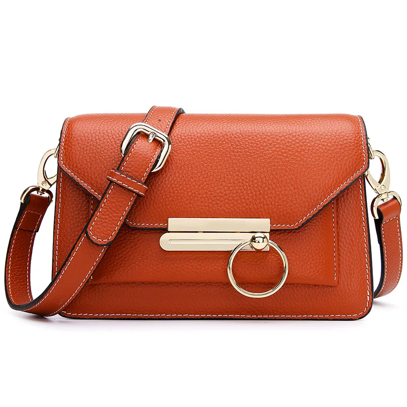 New Retro LUXURY Single Women Shoulder Bag 100% Cowskin Genuine Leather Female Crossbody Messenger Small Day Purse | Багаж и сумки