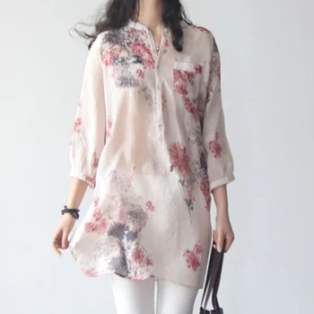 2019 Plus Size Women Summer Seven-quarter sleeve Vintage Shirt Floral Print Blouse Casual Loose V Neck Tops aa844
2019 Plus Size Women Summer Seven-quarter sleeve Vintage Shirt Floral Print Blouse Casual Loose V Neck Tops aa844