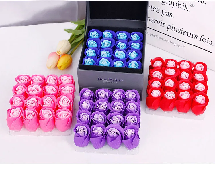 Valentine's day Mother's Day artificial flower rose gift box (2)