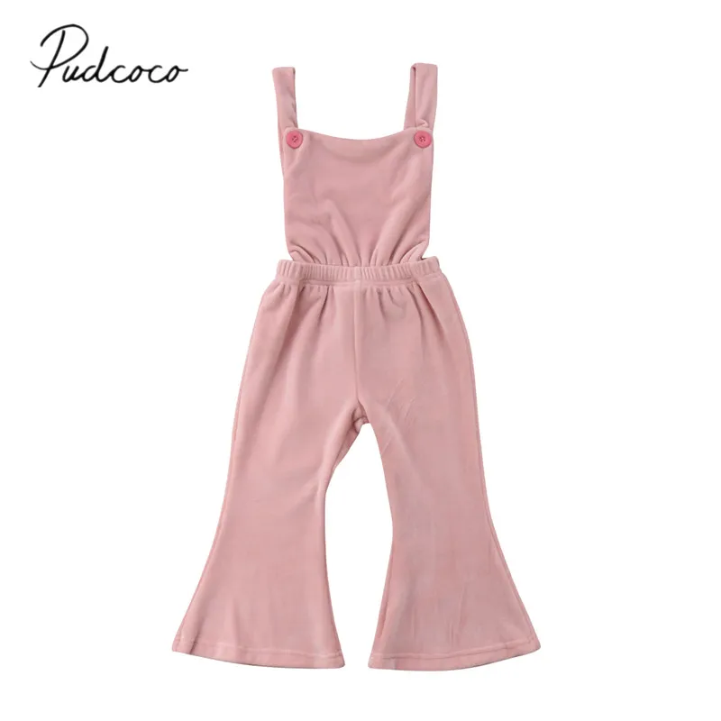 2018 Brand New Toddler Baby Girl Romper Sleeveless Backless Elastic Waist Solid Pink Velvet Flare Jumpsuit Playsuit Outfit 6M-5Y
2018 Brand New Toddler Baby Girl Romper Sleeveless Backless Elastic Waist Solid Pink Velvet Flare Jumpsuit Playsuit Outfit 6M-5Y