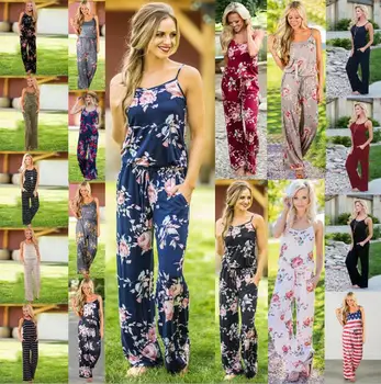 Wontive 2019 Lace Up Floral Print Women Jumpsuit Summer Casual Loose Style Beach Jumpsuits Rompers Female Overalls
Wontive 2019 Lace Up Floral Print Women Jumpsuit Summer Casual Loose Style Beach Jumpsuits Rompers Female Overalls