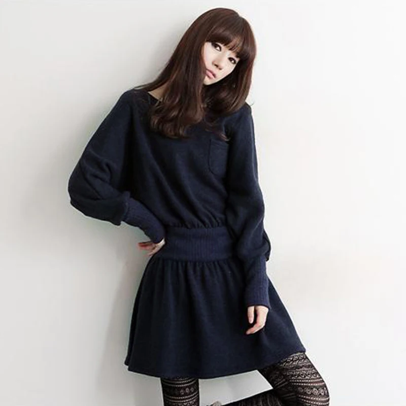 2015 Special Offer Hot Sale Cute Knee-length Full Solid Vestidos Harajuku Women's Slim Waist Yarn Knitted Bat Long-sleeve Dress
2015 Special Offer Hot Sale Cute Knee-length Full Solid Vestidos Harajuku Women's Slim Waist Yarn Knitted Bat Long-sleeve Dress