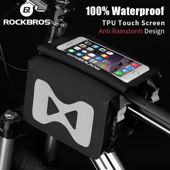 ROCKBROS Bike Bag Moible Phone Case Pannier Saddle Bag Cycling 100% Waterproof Front Tube Bag For 6.2 Inch Bicycle Accessories
ROCKBROS Bike Bag Moible Phone Case Pannier Saddle Bag Cycling 100% Waterproof Front Tube Bag For 6.2 Inch Bicycle Accessories
