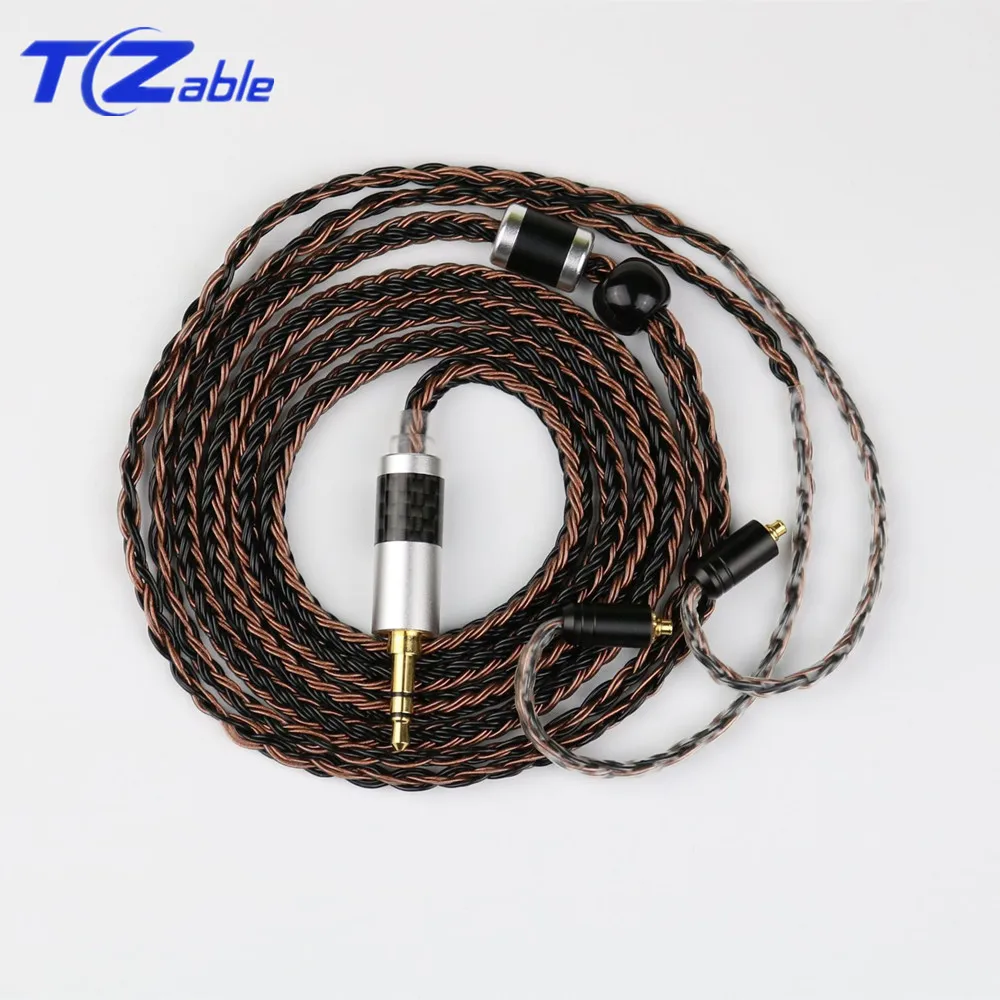 DIY Earphone Audio Cable 16 Strands Single Crystal Copper Silver Plated Headphones Upgrade Cable For IM Series 2.5mm 4.4mm 3.5mm
DIY Earphone Audio Cable 16 Strands Single Crystal Copper Silver Plated Headphones Upgrade Cable For IM Series 2.5mm 4.4mm 3.5mm