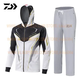 DAIWA Fishing Clothes Sets Mens Breathable Fishing Shirts Pants UV Protection Summer Sportwears Daiwa Fishing Clothing Jersey 
DAIWA Fishing Clothes Sets Mens Breathable Fishing Shirts Pants UV Protection Summer Sportwears Daiwa Fishing Clothing Jersey