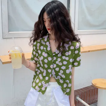 2019 womens tops and blouses Floral Printed Turn-down Collar Casual Short Sleeve Loose Chiffon blusas
2019 womens tops and blouses Floral Printed Turn-down Collar Casual Short Sleeve Loose Chiffon blusas
