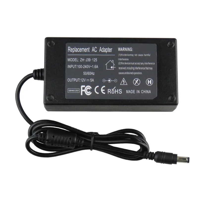100V - 240V To DC 12V 5A Switching Power Supply Adapter For LED strip Light | Электроника