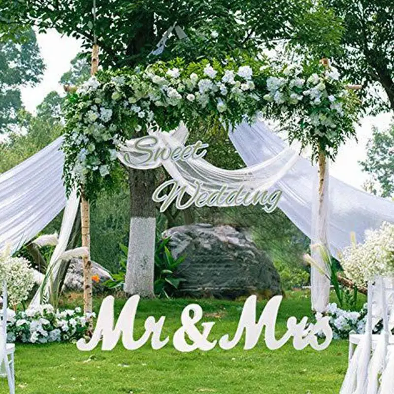 Wooden Mr Mrs Wedding Decoration DIY White Letter Romantic Mariage Table Decor For Reception Take Photo Mr&Mrs Party Supplies
Wooden Mr Mrs Wedding Decoration DIY White Letter Romantic Mariage Table Decor For Reception Take Photo Mr&Mrs Party Supplies