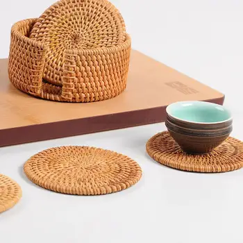6pcs Natural Rattan Tea Coffee Cup Mat Creative Mug Coaster Heat Resistant Placemat Holder Pad,teaware drinkware ceremony
6pcs Natural Rattan Tea Coffee Cup Mat Creative Mug Coaster Heat Resistant Placemat Holder Pad,teaware drinkware ceremony