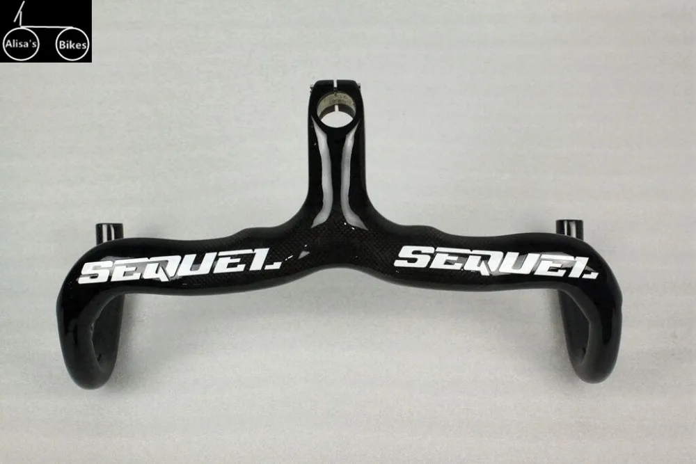 SEQUEL New 3K full carbon fibre bicycle handlebar Road bike carbon handlebar and stem integratived with computer stent holes DIY
SEQUEL New 3K full carbon fibre bicycle handlebar Road bike carbon handlebar and stem integratived with computer stent holes DIY