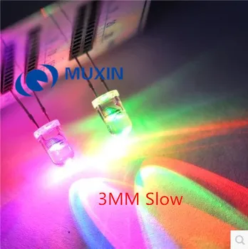 3mm 1000pcs Water Clear RGB Slow Flash Round Light Emitting Diode 3 mm LED Blinking Multicolor Flicker 20mA 3V Diode
3mm 1000pcs Water Clear RGB Slow Flash Round Light Emitting Diode 3 mm LED Blinking Multicolor Flicker 20mA 3V Diode