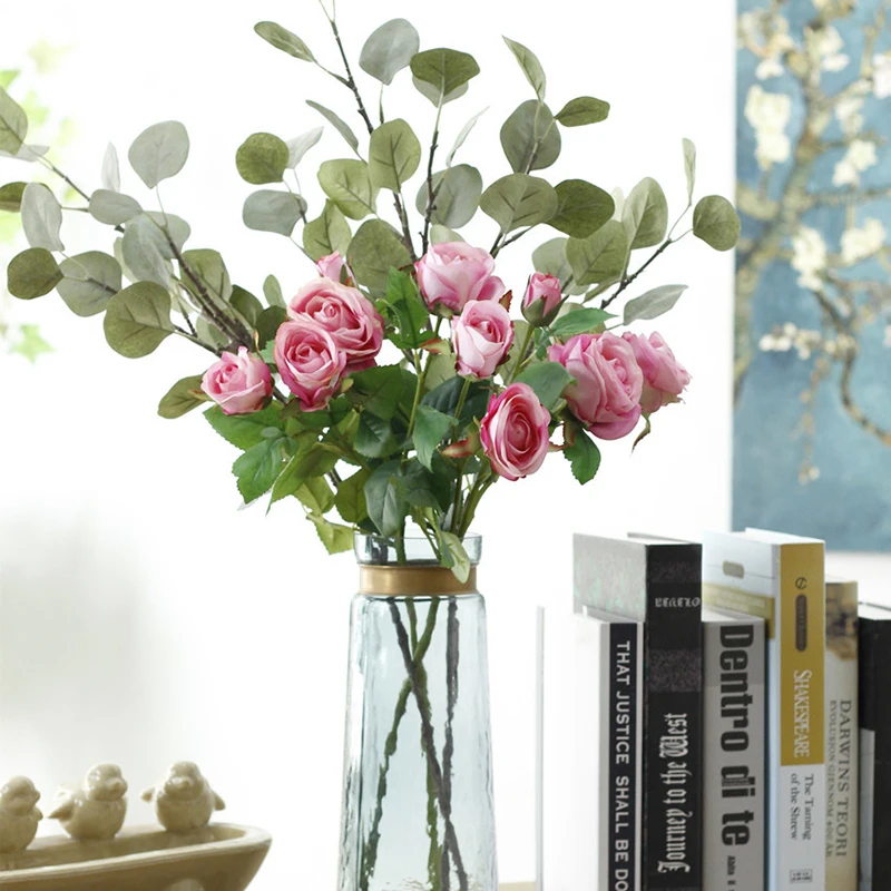 Eucalyptus Tree Branches Artificial Leaf Plants Flowers Arranging DIY Flores for Wedding Party Home Decoration Leaf Wreaths
Eucalyptus Tree Branches Artificial Leaf Plants Flowers Arranging DIY Flores for Wedding Party Home Decoration Leaf Wreaths