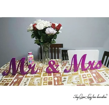 Mr & Mrs Purple letters wedding table decoration, freestanding Mr and Mrs signs for sweetheart table
Mr & Mrs Purple letters wedding table decoration, freestanding Mr and Mrs signs for sweetheart table