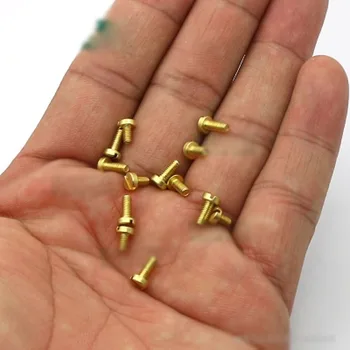 M1.2 M1.6 Slotted Screws Brass Slot Cylindrical head Screw Machine Bolts GB65 Length 5mm-10mm
M1.2 M1.6 Slotted Screws Brass Slot Cylindrical head Screw Machine Bolts GB65 Length 5mm-10mm