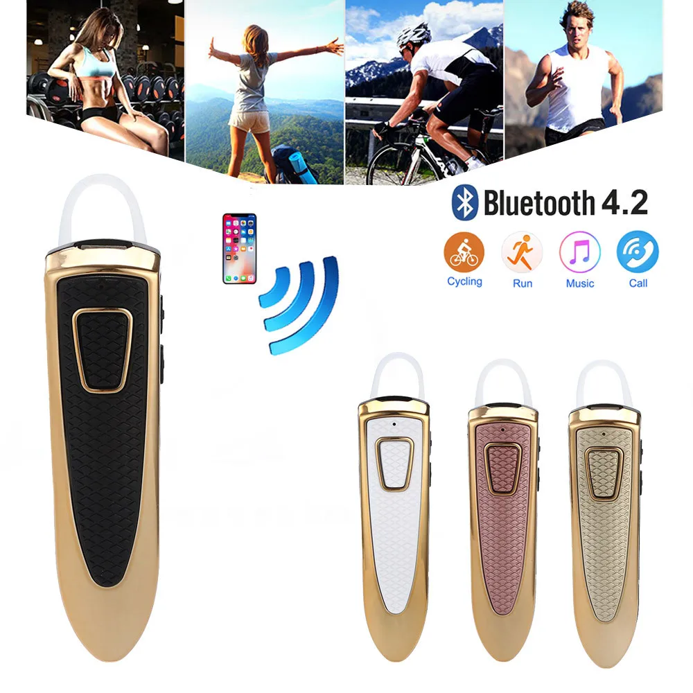 Беспроводные Bluetooth 4 1 наушники микрофон гарнитура спортивные | Электроника