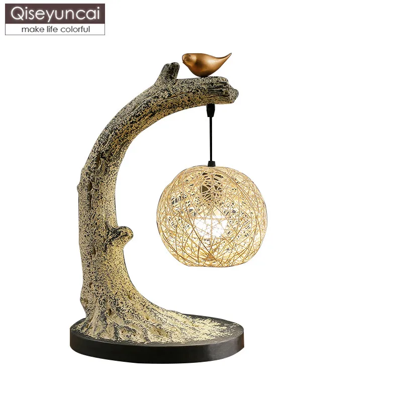 Qiseyuncai New Chinese warm table lamp retro art living room study bedroom zen zen bird decoration table lamp free shipping
Qiseyuncai New Chinese warm table lamp retro art living room study bedroom zen zen bird decoration table lamp free shipping