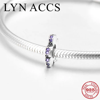 925 Sterling Silver fashion DIY purple CZ flower shape fine spacer Beads for Jewelry making Fit Original LYNACCS Charms Bracelet
925 Sterling Silver fashion DIY purple CZ flower shape fine spacer Beads for Jewelry making Fit Original LYNACCS Charms Bracelet