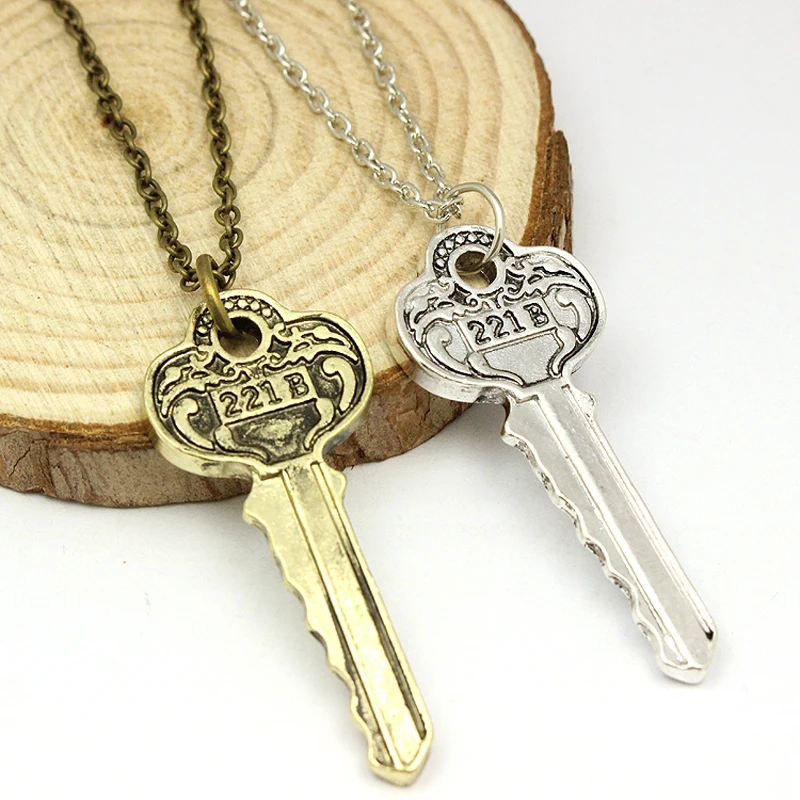Hot TV Sherlock Holmes Necklace The Key to 221B A Sherlock Necklace Collier Femme Collares Mujer Kolye Moive Jewelry
Hot TV Sherlock Holmes Necklace The Key to 221B A Sherlock Necklace Collier Femme Collares Mujer Kolye Moive Jewelry