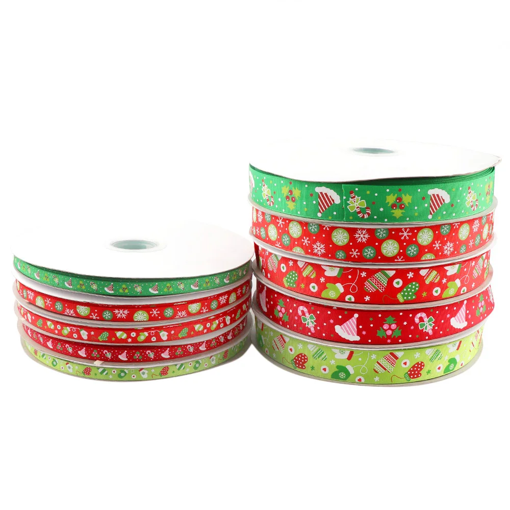 100yard Top Quality Grosgrain Ribbon 10mm/25mm Printed Christmas Ribbon Gift Ribbons Decorative Gift Packing Wedding Crafts
100yard Top Quality Grosgrain Ribbon 10mm/25mm Printed Christmas Ribbon Gift Ribbons Decorative Gift Packing Wedding Crafts
