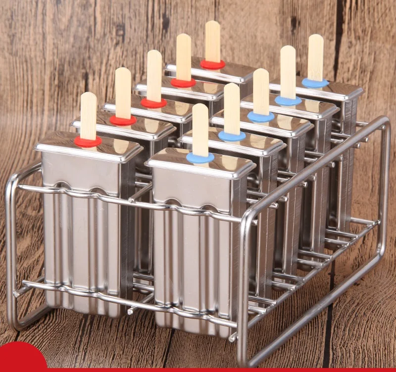 Stainless Ice Cream Mold Popsicle Mold DIY Fruit Ice Cream Stick Holder 6/10 Molds
Stainless Ice Cream Mold Popsicle Mold DIY Fruit Ice Cream Stick Holder 6/10 Molds