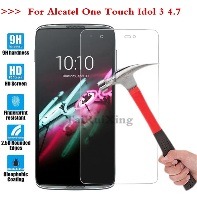 (TaiRuiXing) Screen Protector Film 0.3mm 9H 25D Front Premium Tempered Glass For Alcatel One Touch Idol 3 4.7 inch 6039 6039A
(TaiRuiXing) Screen Protector Film 0.3mm 9H 25D Front Premium Tempered Glass For Alcatel One Touch Idol 3 4.7 inch 6039 6039A