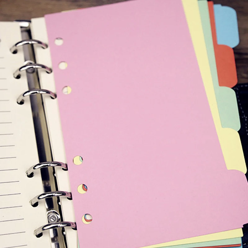 5PCS Candy Color Colorful Sweet DIVIDER Separate Page Simple But Good Matchfor 6Holes Loose Leaf Notebook Agenda Planner Filofax
5PCS Candy Color Colorful Sweet DIVIDER Separate Page Simple But Good Matchfor 6Holes Loose Leaf Notebook Agenda Planner Filofax
