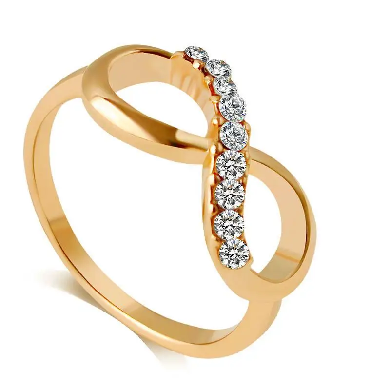 DMSKA New Fashion Alloy Crystal 8-Shape Rings for Women Gold Color Ring Anniversary Statement Jewelry Wholesale Anillos Mujer
DMSKA New Fashion Alloy Crystal 8-Shape Rings for Women Gold Color Ring Anniversary Statement Jewelry Wholesale Anillos Mujer