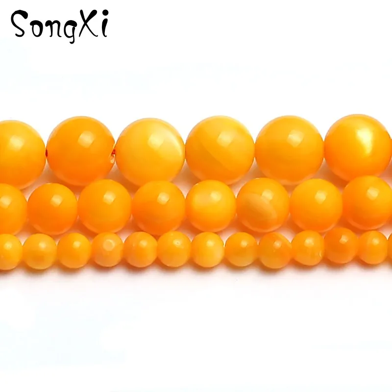 Wholesale Natural Orange Trochus Shell Round Loose Beads for Jewelry Making Pick Size 4/6/8 mm Diy Necklace Bracelet 15 inches
Wholesale Natural Orange Trochus Shell Round Loose Beads for Jewelry Making Pick Size 4/6/8 mm Diy Necklace Bracelet 15 inches