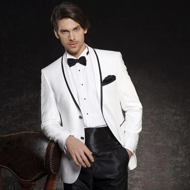 Custom Made Mens Suits Groom White Tuxedos Groomsmen Wedding Party Dinner Best Man Suits Blazer (Jacket+Pants+Girdle+Bow Tie)
Custom Made Mens Suits Groom White Tuxedos Groomsmen Wedding Party Dinner Best Man Suits Blazer (Jacket+Pants+Girdle+Bow Tie)