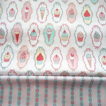 Sweet 50*160cm cupcake icecream stripe floral AB 100% cotton twill for KIDS fabric quilting home decor patchwork telas cloth
Sweet 50*160cm cupcake icecream stripe floral AB 100% cotton twill for KIDS fabric quilting home decor patchwork telas cloth