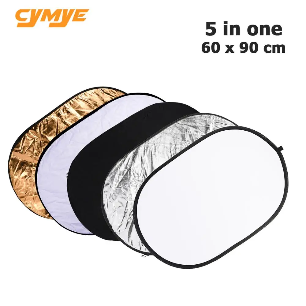 Cymye 60x90cm 24''x35'' 5 in 1 Multi Disc Photography Studio Photo Oval Collapsible Light Reflector
Cymye 60x90cm 24''x35'' 5 in 1 Multi Disc Photography Studio Photo Oval Collapsible Light Reflector