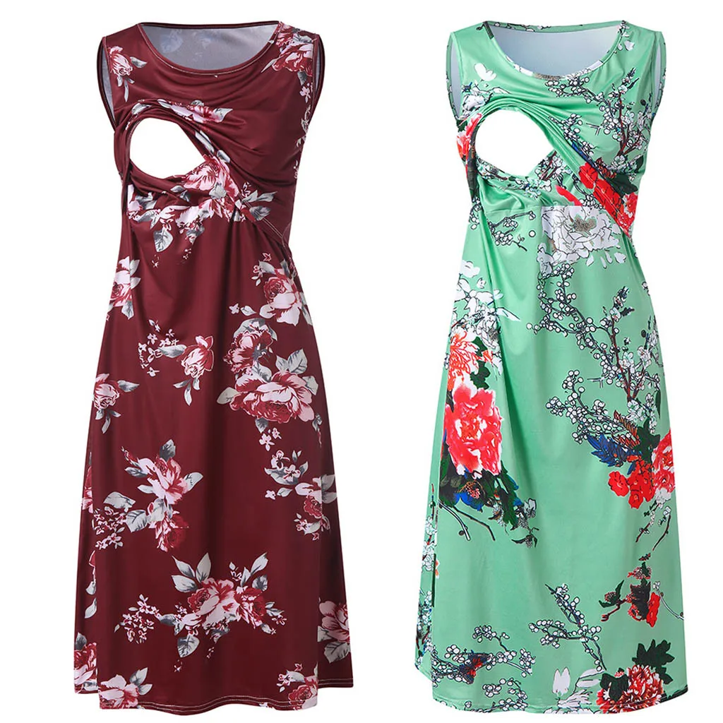 2019 Maternity Summer Breastfeeding Nursing Dress Women's Sleeveless Maternity Dress Waist Nursing Breastfeeding Dress Clothing
2019 Maternity Summer Breastfeeding Nursing Dress Women's Sleeveless Maternity Dress Waist Nursing Breastfeeding Dress Clothing